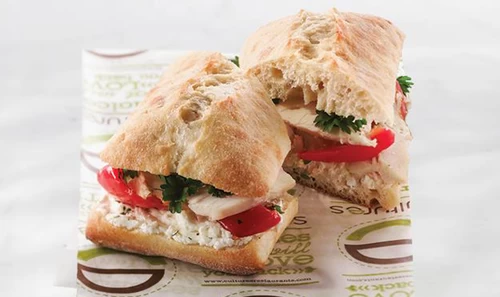 chicken and goat cheese sandwich from cultures