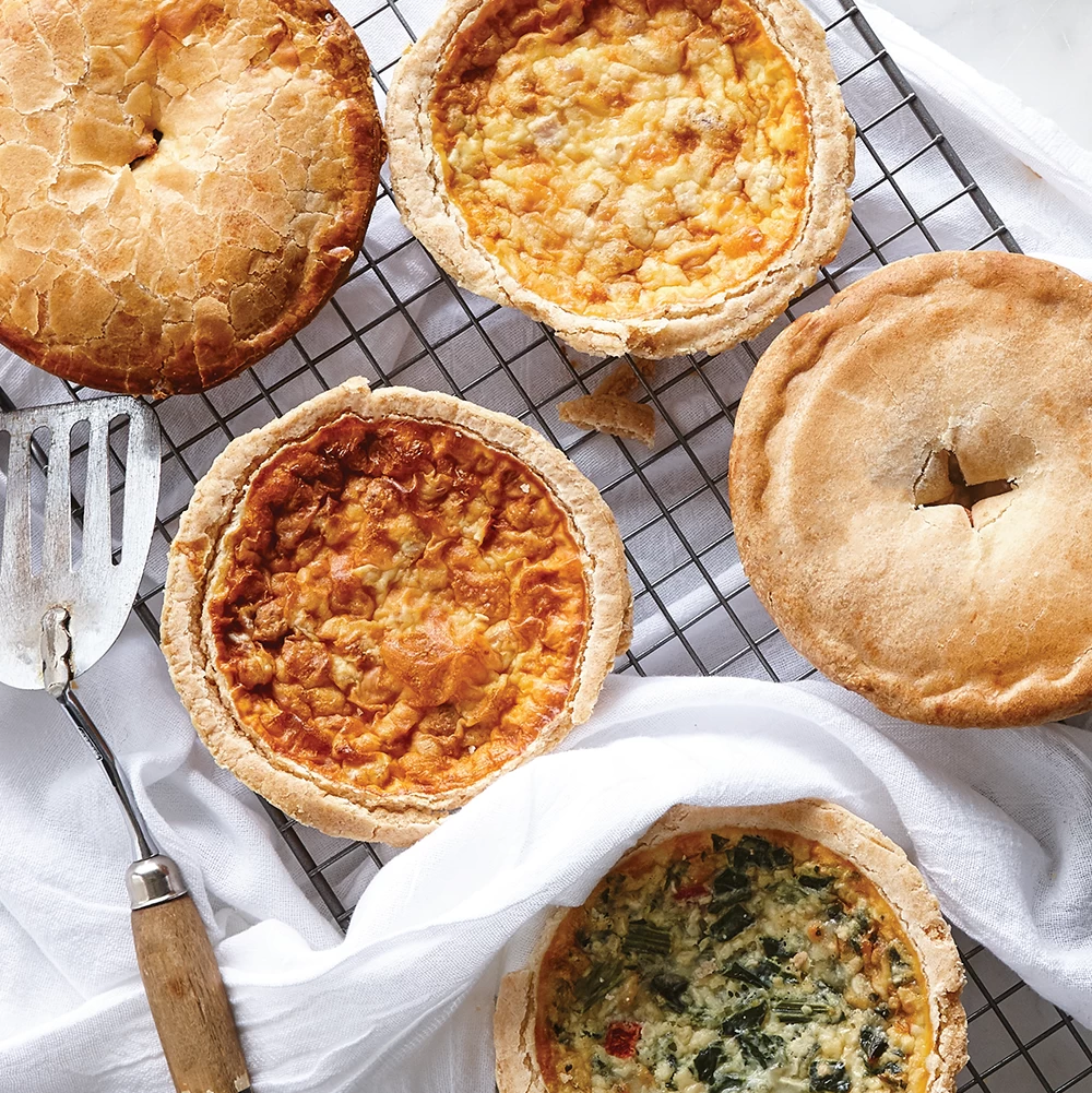 quiche and pot pies from cultures